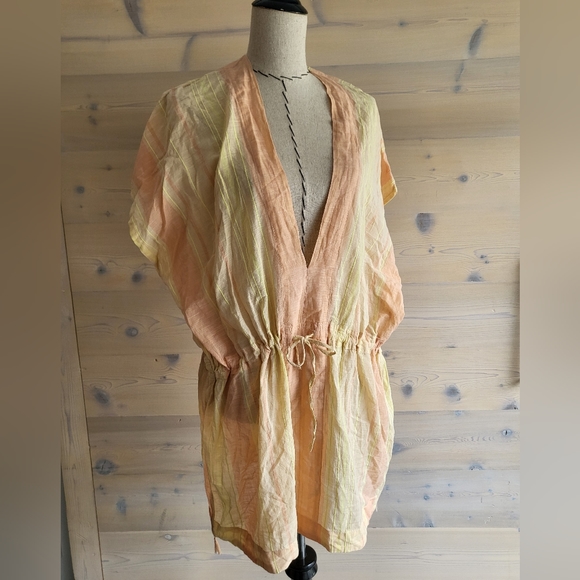 NWT prAna Marina Bay Tunic Sunset Peach Cover-Up size M - Picture 2 of 11